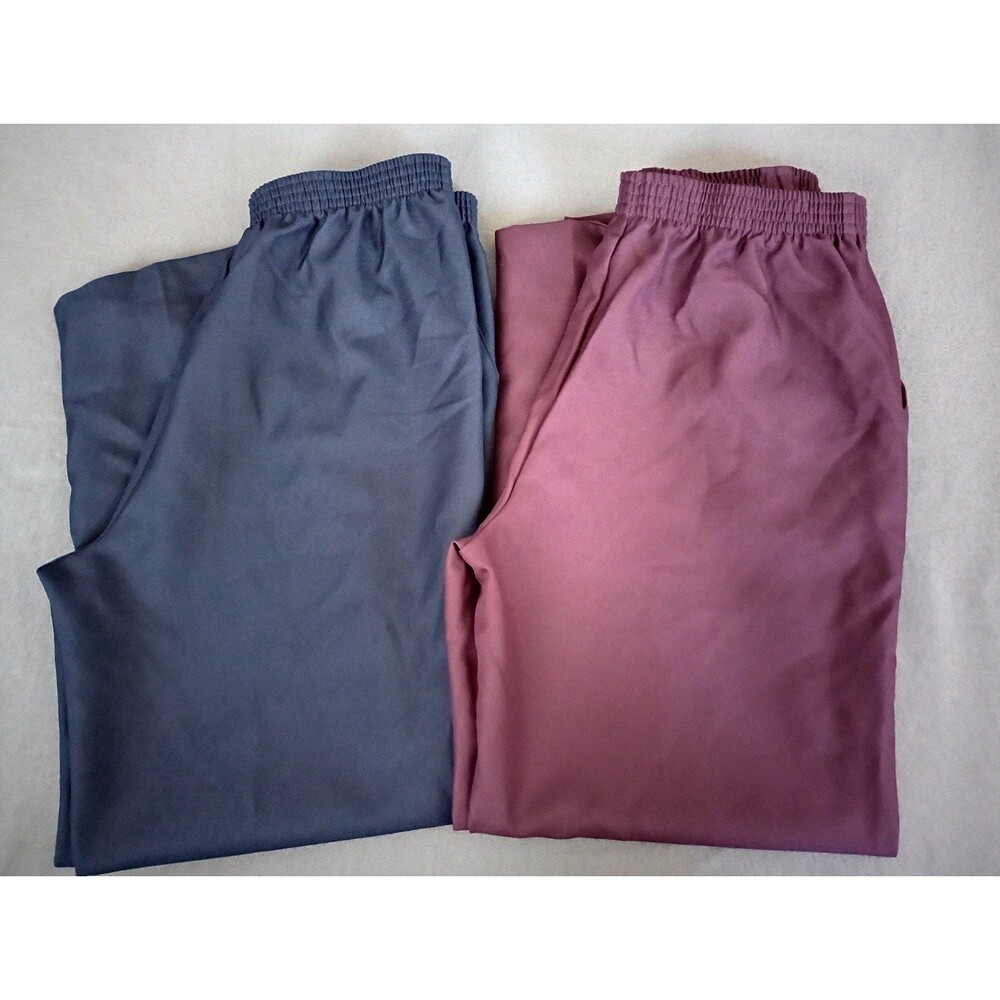 (Bundle) 2 Donnkenny Elastic Waist Pull On Pants Size 16